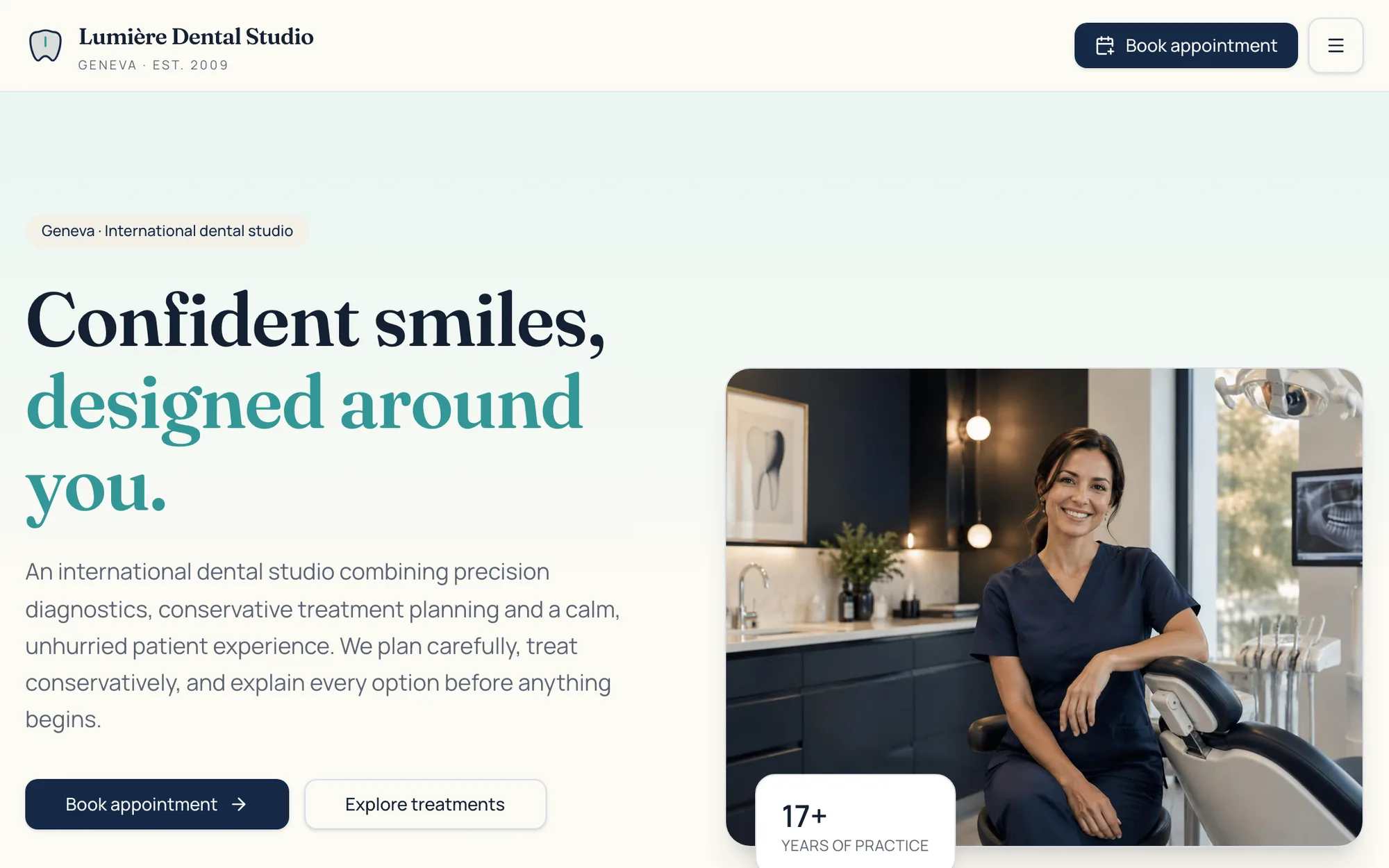 SmileDesk web app screen 1