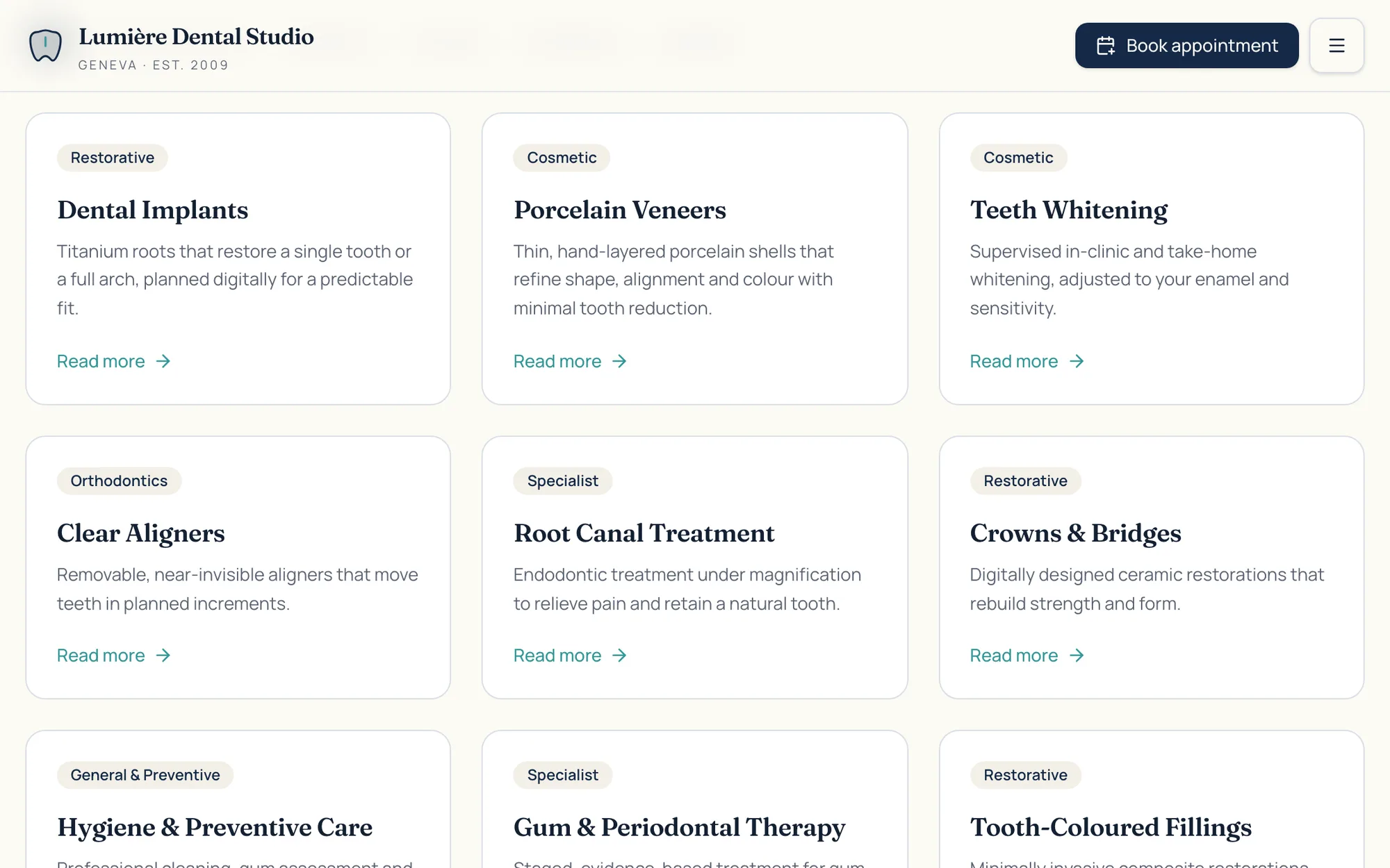 SmileDesk web app screen 2