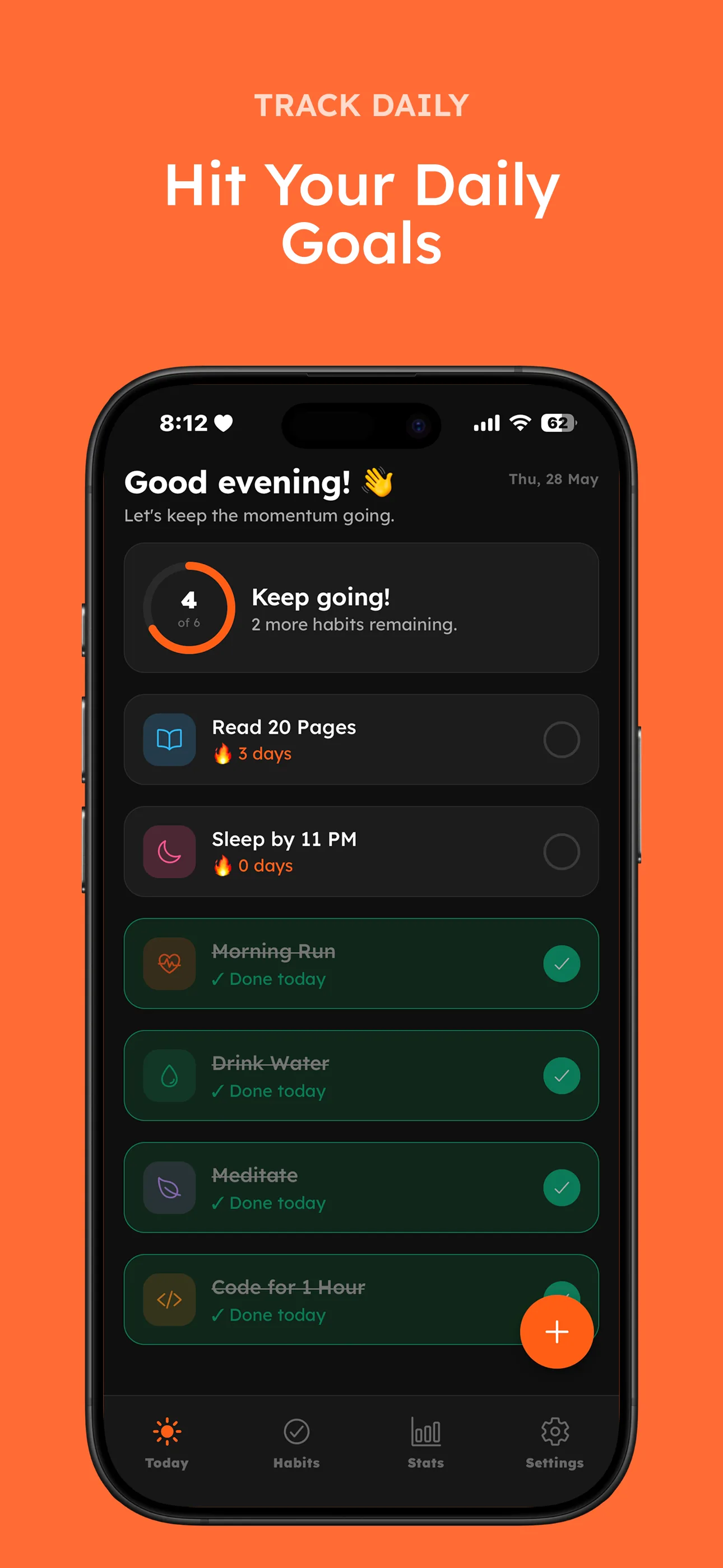 StreakMate app screen 2